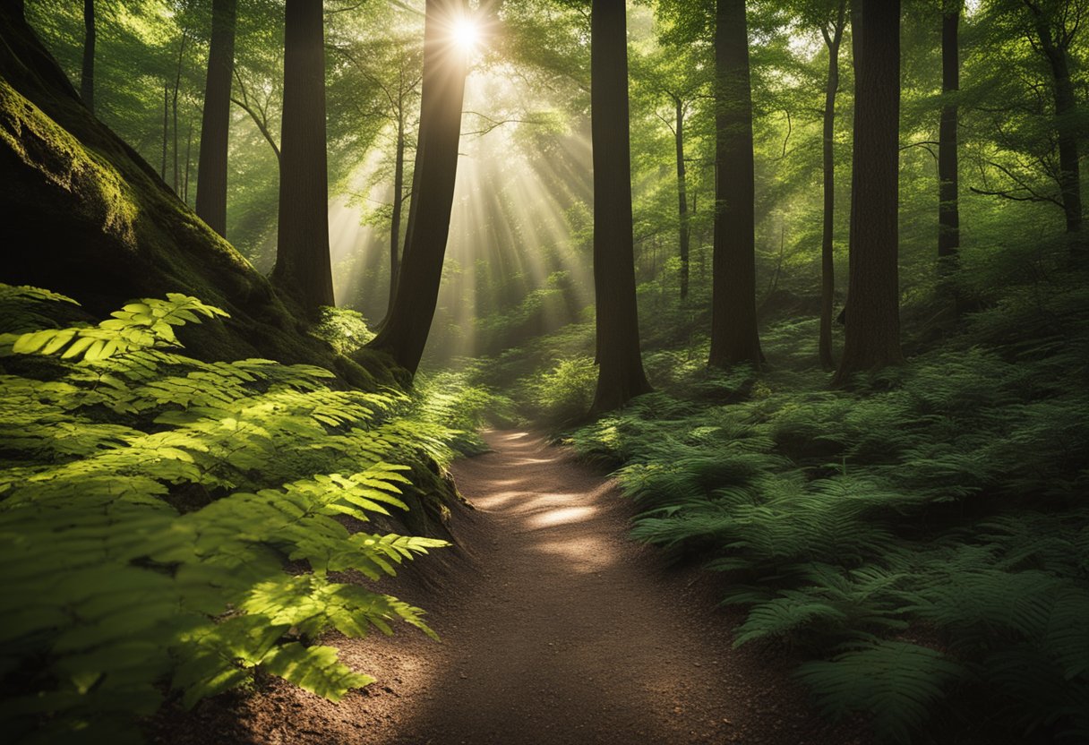Trail in a forest
