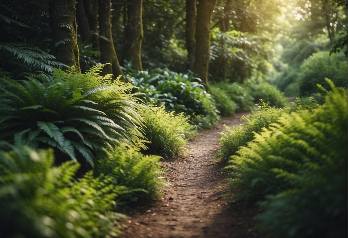 dirt trail in a forest