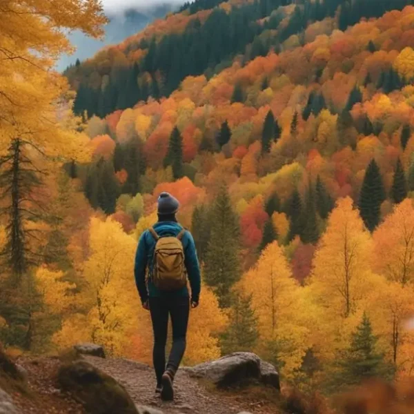 hiking outfit fall mountain